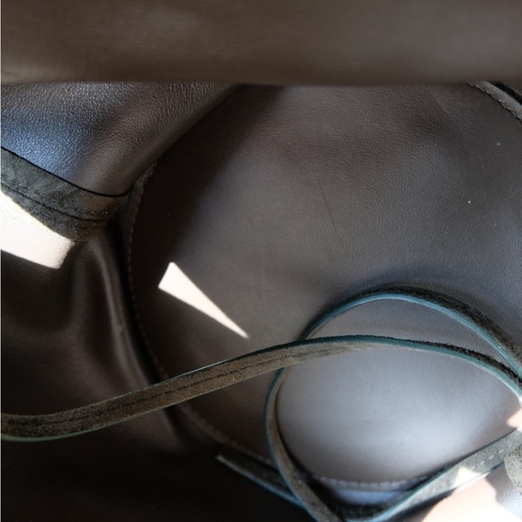 Khaite Lotus Mini Suede Bag in Khaki - Picture 8 of 10